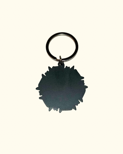 Azure Rosette Keychain
